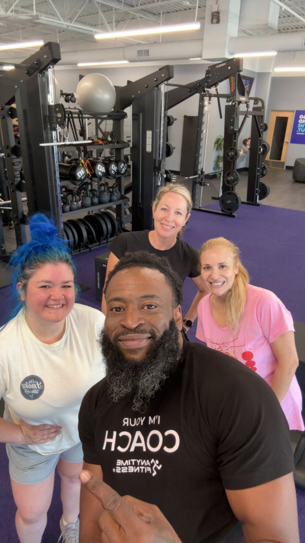 Coach Styles with Freaky Fit and Faded clients at the gym