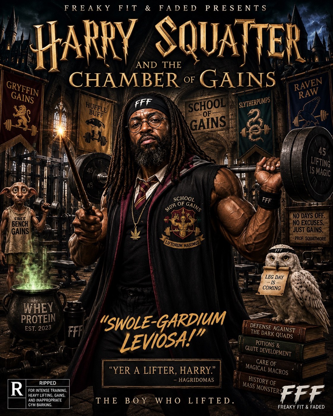 HARRY SQUATTER Freaky Fit & Faded poster