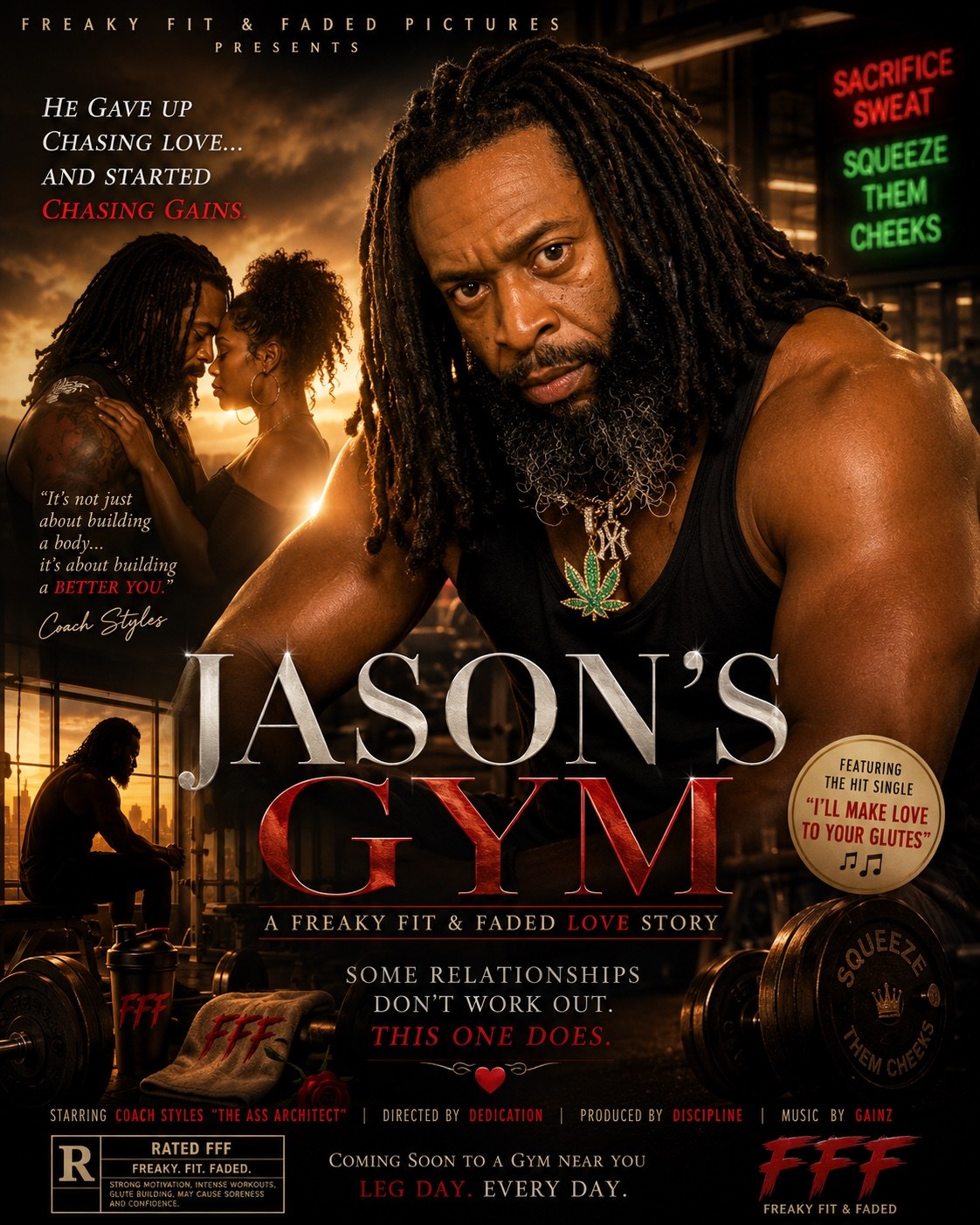 JASON’S GYM Freaky Fit & Faded poster