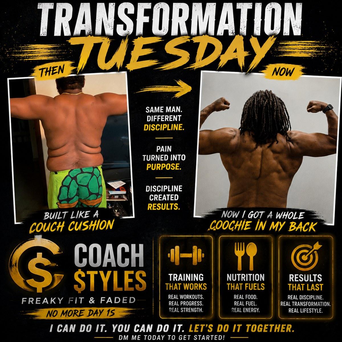 Coach Styles transformation - then and now